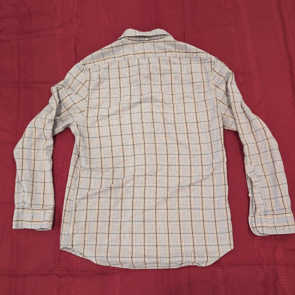 Taylor Stitch Jack Shirt Men's 42 Large Slate Plaid Oxford Heavyweight Huckberry - Picture 3 of 13